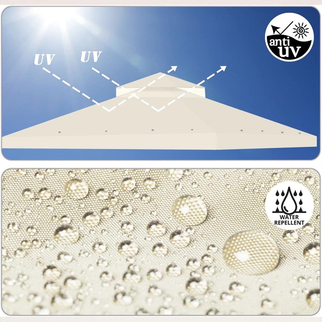 1 шт. Навес для солнечного сада, сменный верхний чехол для палатки, навес, водонепроницаемый, для улицы, патио, сада, кемпинга, барбекю, верхний чехол для крыши палатки