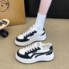 New Breathable Mesh Thick-soled Women's Summer New Versatile and Lightweight Sports and Leisure Height-increasing Board Shoes