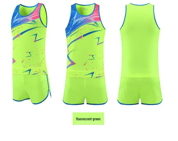 Тренировочный костюм для легкой атлетики для мужчин и женщин: Спортивная одежда для спринта и марафона с шортами для уроков физкультуры в начальной школе