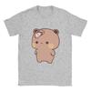 Men Panda BuBu’s T Shirt  Flip Flop on DuDu Bear face   Pure Cotton Clothing Novelty Short Sleeve Round Neck Tees 6XL T-Shirt