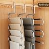 Stainless Steel Pants Rack Multi-layer Coat Hanger Organizer Strong Load-bearing Multi-Functional Hanger Trouser Storage Rack