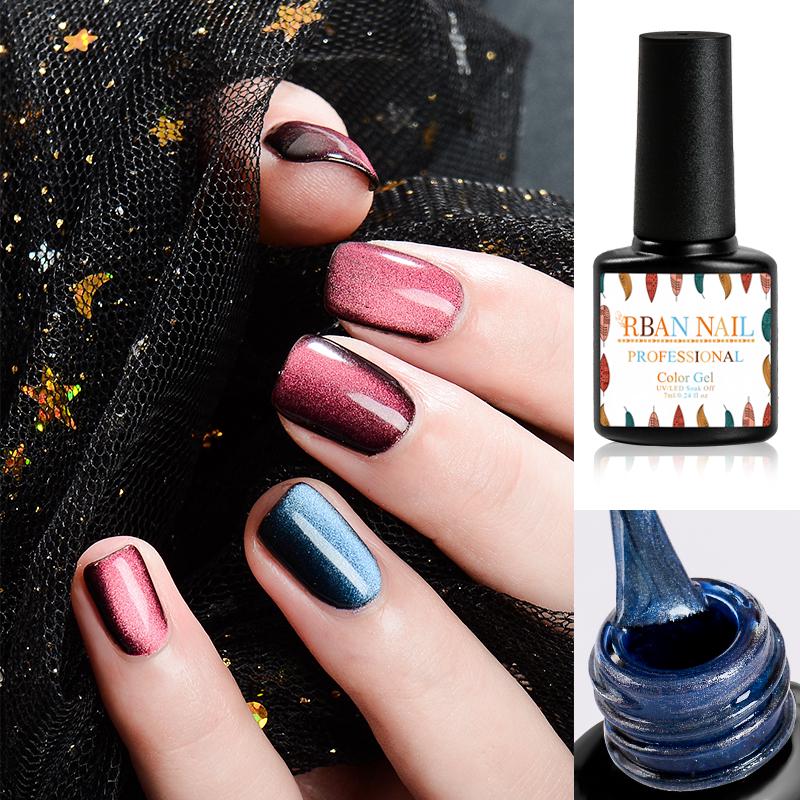RBAN NAIL 7 мл/бутылка 3D широкая линия кошачий глаз Магнитный УФ-гель для ногтей Soak Off Маникюрный лак
