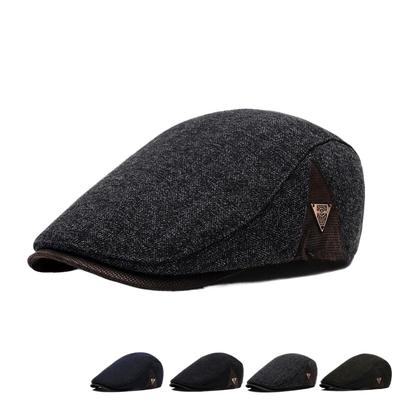 Мужская кепка Forward Hat осень-зима флисовая теплая берет повседневная модная кепка британский газетчик