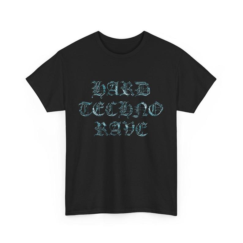 230 Gsm 100% Cotton Hard Techno Rave Tee Shirt Chrome Design Clubbing Tee