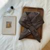 Korean Style Down Neck Scarf Keep Warm Thermal Shawl Elegant Cross Feather Scarf  Autumn/Winter