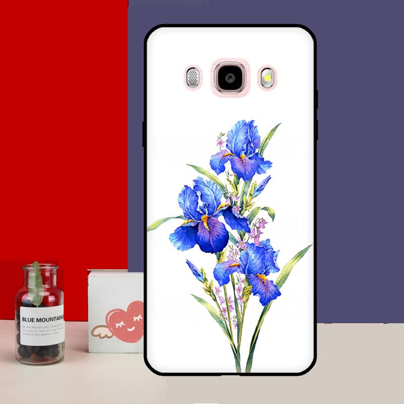 Чехол Blue Iris Flower для Samsung Galaxy J4 J6 Plus 2018 J8 A6 A7 A8 A9 J1 A3 A5 2016 J3 J5 J7 2017