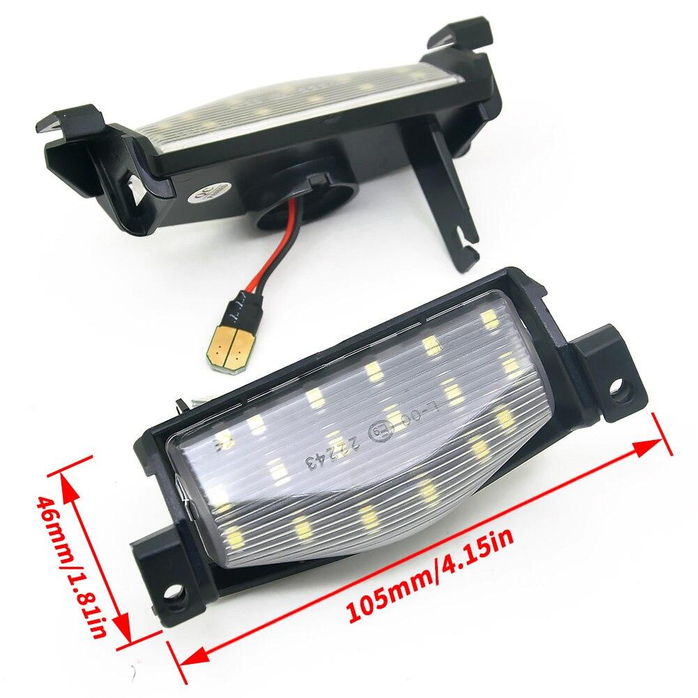 2 шт. автомобильные светодиодные фонари номерного знака, лампа заднего номера для Mazda3 09-13 Mazda 2 11-13 без ошибок Canbus 18smd, белые автоаксессуары