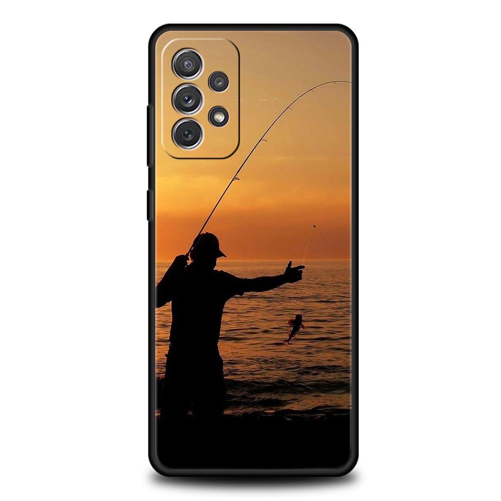 Чехол для телефона Samsung Galaxy A15 A13 A51 A71 A41 A31 A21S A03S A05 A35 A32 A55 A23 A25 A33 A53 A73 5G Чехол Рыбалка Карп Рыба