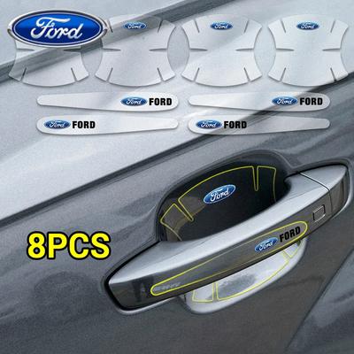 Автомобильная наклейка Ford 8 шт. Прозрачная защитная пленка для ручек дверей автомобиля Наклейка Защита от царапин Для Ford Fiesta Mondeo Fusion Explor