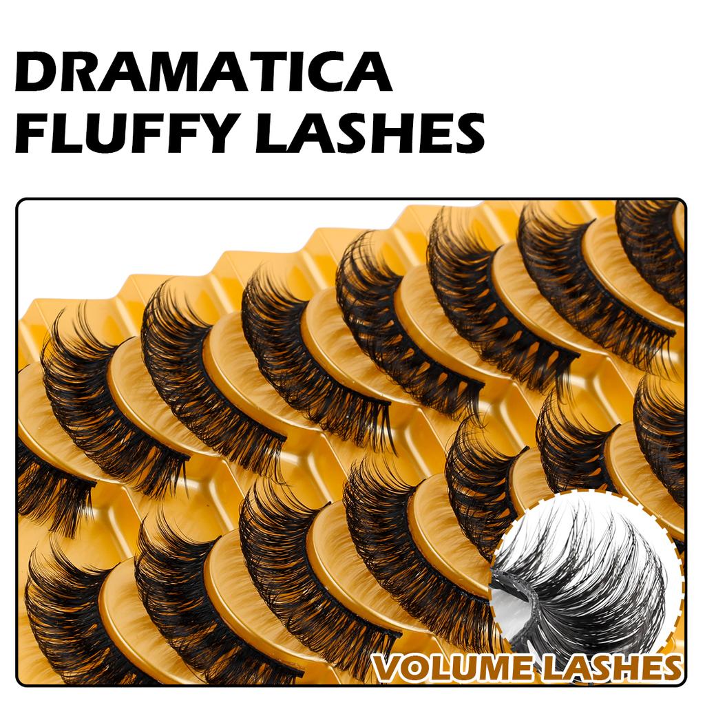 Накладные ресницы Half Eye Lashes 3/10 пар 3D Mink Lashes Natural/Dramatic Handmade Многоразовые накладные ресницы Инструменты для макияжа Faux Cils