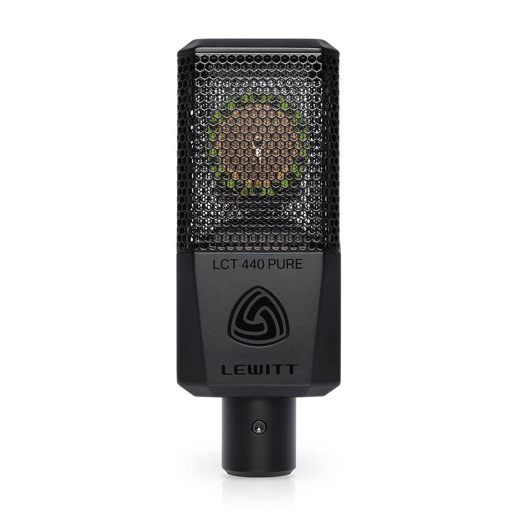 LEWITT LCT 440 PURE Condenser Microphone Large Diaphragm Unidirectional Vocal Instrument Recording Distribution Pop Filter Included