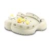 Crocs Классические сабо на платформе MM Dream Builder Melt Ice Cream Летние расписанные вручную забавные дырявые туфли женские белые