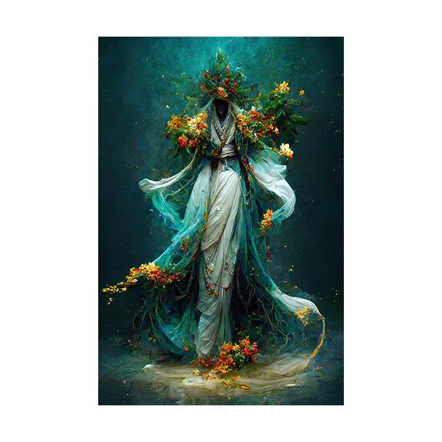 Raven Queen Sacral Redemption Плакаты и принты Настенные художественные картины Цветочные люди Картина на холсте Гостиная Домашний декор Cuadros