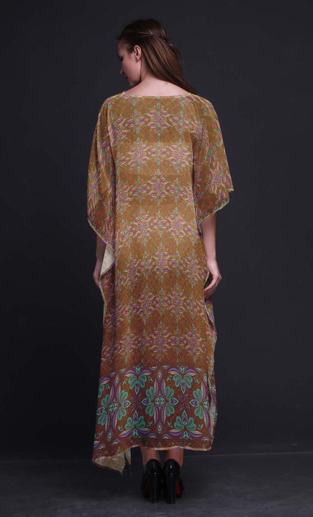 Phagun Цветочный этнический женский кафтан больших размеров летняя одежда пляжная накидка кимоно