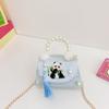 Genderneutral Kids Stylish Shoulder Bag With Cute Panda And Beautiful Details Chain