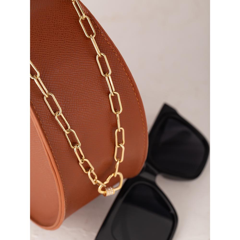 Eetit Ожерелье с подвеской в ​​форме сердца из нержавеющей стали, ювелирные изделия с кубическим цирконием