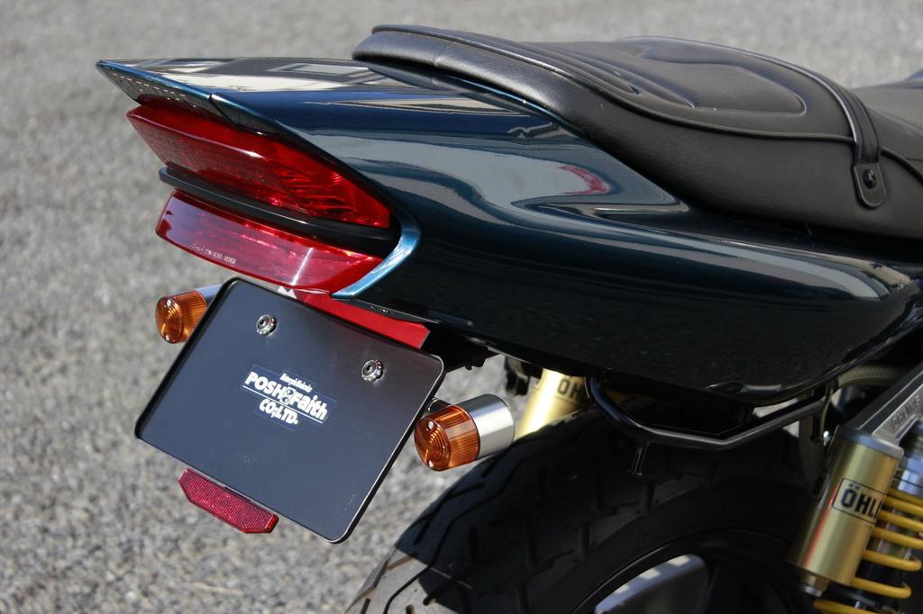 POSH FAITH 091091-L3 Motorcycle Supplies, Aluminum Machine Turn Signal, 71 Type, Long Stay, Single