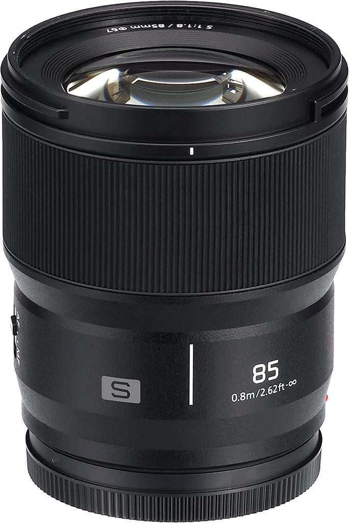 Panasonic LUMIX S 85mm Medium Telephoto Prime Lens for Mirrorless Cameras Black F1.8 Full-Frame (L-Mount System), (S-S85)