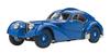 AUTOart 143 Bugatti Type 57SC Atlantic 1938 Синий Спицованные колеса Готовая модель 50947