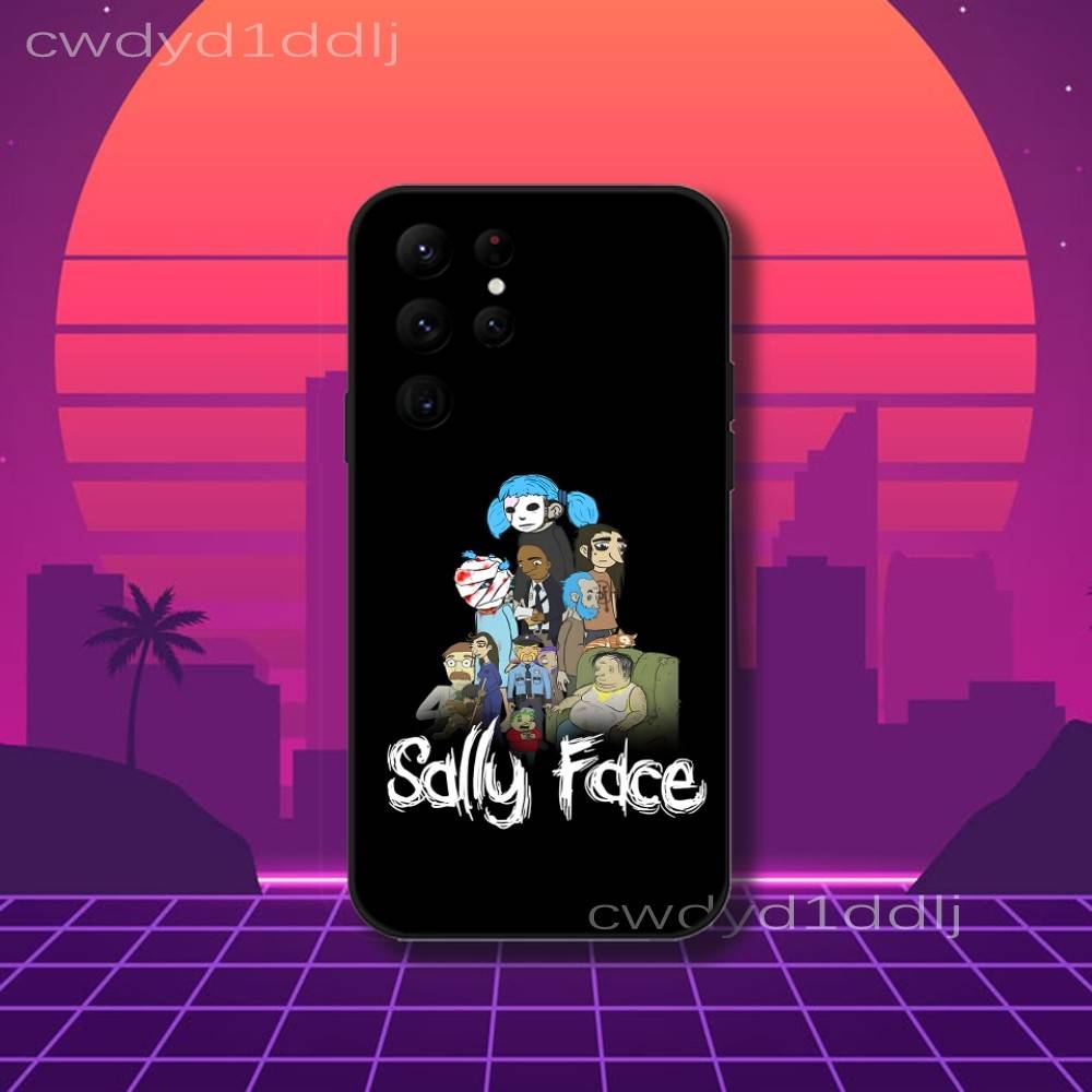 Чехол для телефона S-Sally Face Game Sal для Samsung S10,S21,FE,S21 ,S26,S25,S24,S23,Ultra,S9,S22,Plus Черный Ударопрочный ТПУ