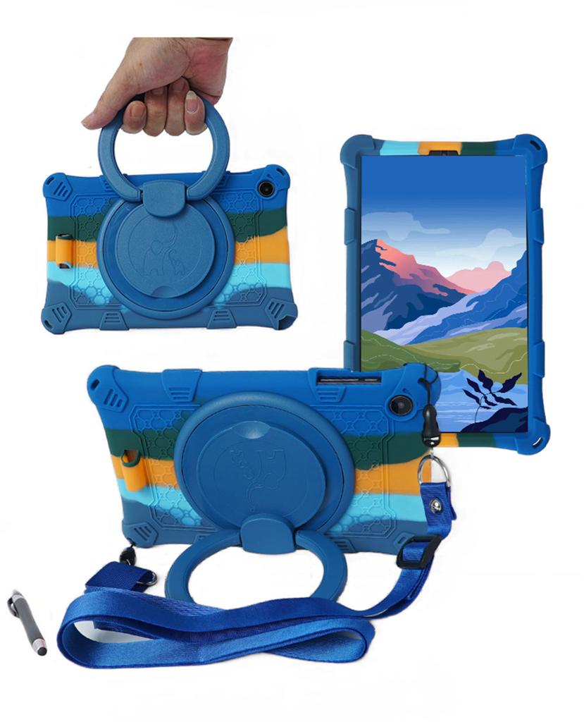 360 Rotating Soft Silicone Case For Alldocube iPlay 50Mini 8.4'' Shockproof Tablet Stand Cover With Strap Pen