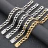 Vintage 11MM Cuban Link Chain Mens On Hand Wrist Jewelry Gifts Never Fade Stainless Steel Mens Charm Bracelet Accessories Men