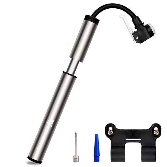WEST BIKING Bicycle Air Pump Mini Hand Pump Tire Inflator Bike Pump Aluminum Alloy AV/FV Valve MTB Road Cycling for Ball 120psi