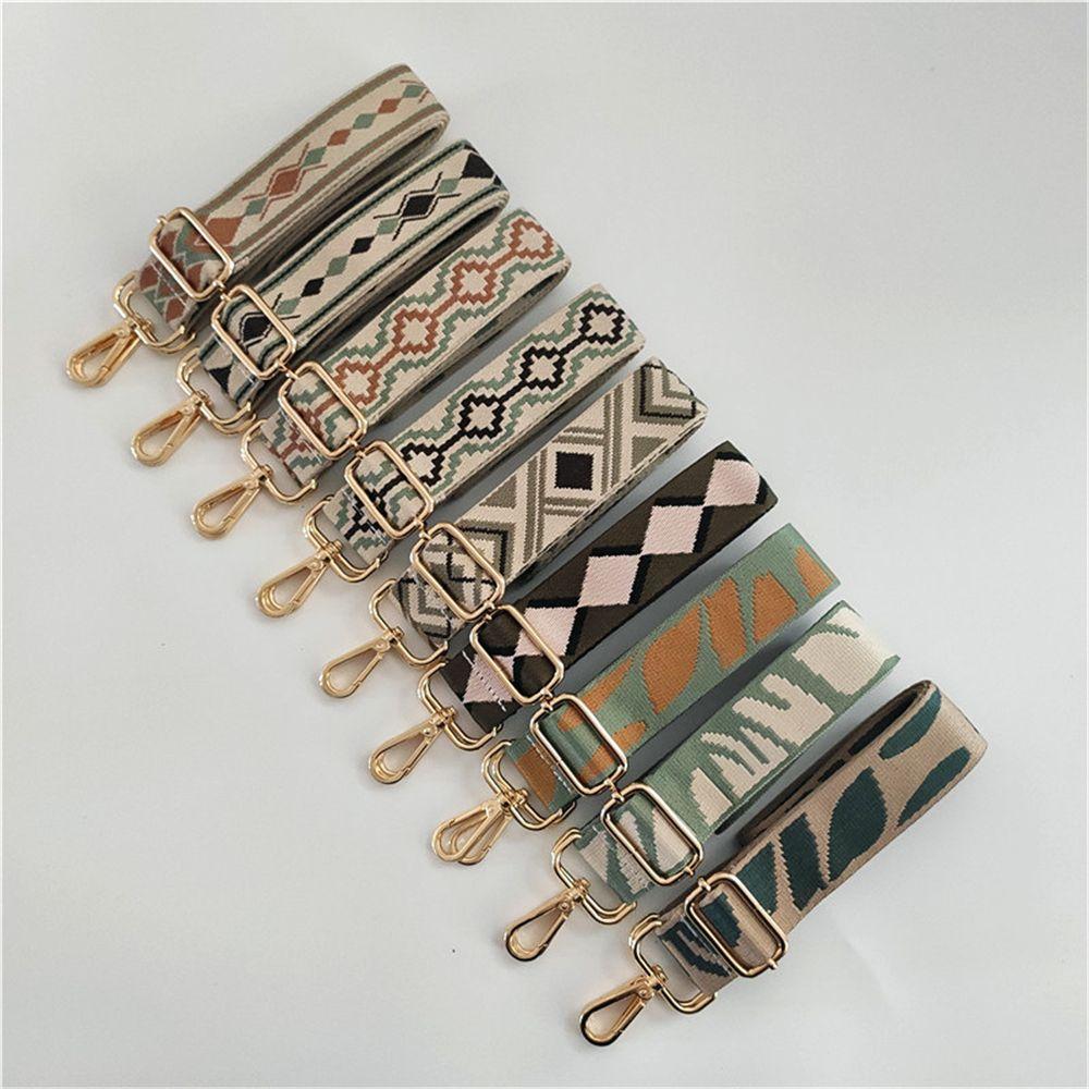 Аксессуары для сумок, сменный регулируемый ремень для сумок, хлопковый цветной ремень для сумок, ремень для сумок через плечо