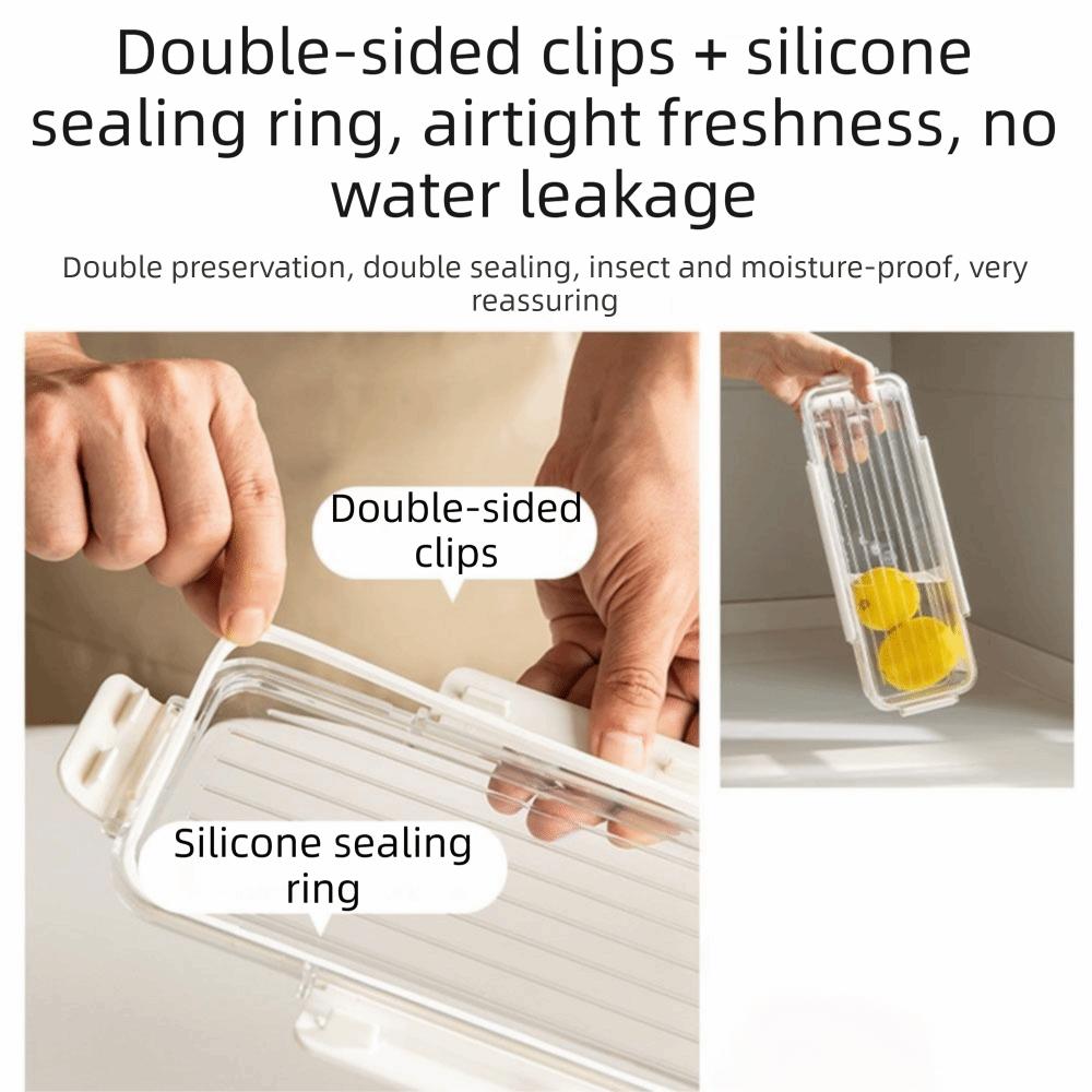 Airtight Food Storage Box Clear Plastic Fresh Keeper Box Pasta Storage Container Kitchen