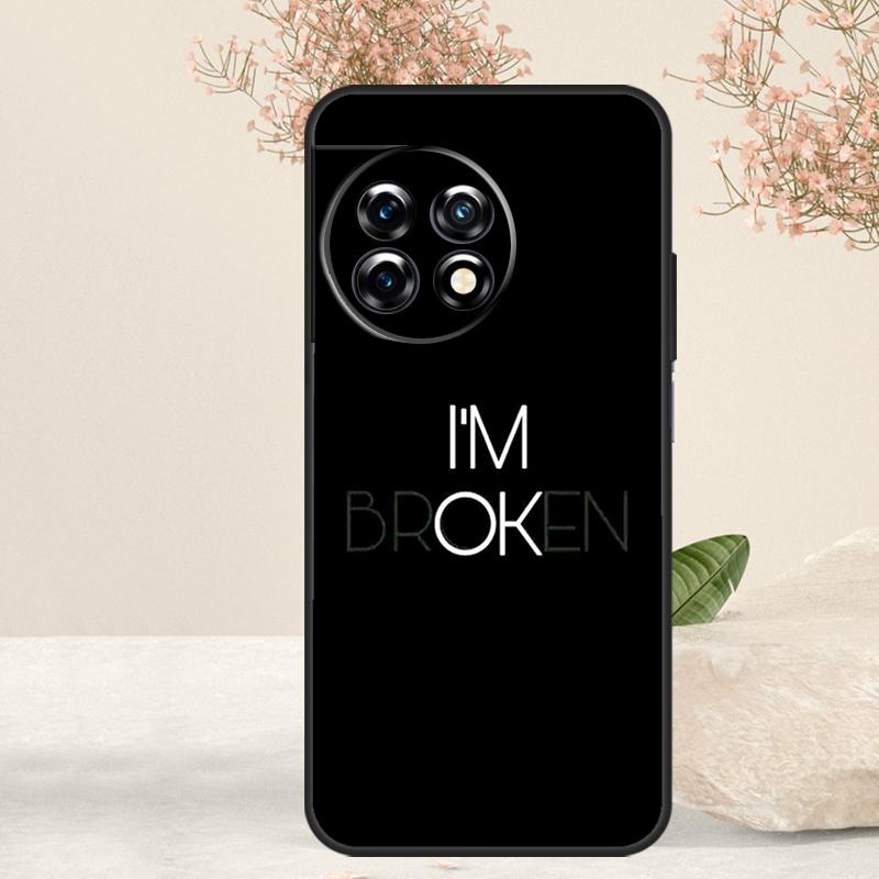 Грустная депрессия Черный Чехол-Слово Для OnePlus 15 13 12 11 13T 13R 12R 15R 10T 8T 10 Pro Nord 5 CE 4 3 2 Lite N20 N30 Чехол
