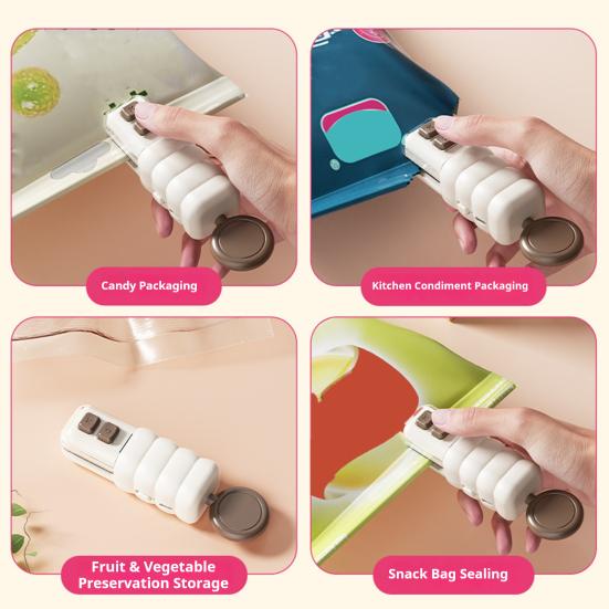 Мини-запайщик Магнитная открывалка для бутылок Магнит на холодильник Зажимы для пакетов для закусок и приправ для сохранения свежести продуктов