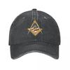 American USA Compass Masonic Freemason Water Washing Ponytail Baseball Cap Snapback Cowboy Hats Freemasonic Cap Summer Casquette