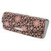 Inden H Glasses Case Deerskin Black X Pink Lacquer Clematis Pattern [Indenya] 4206-51-169