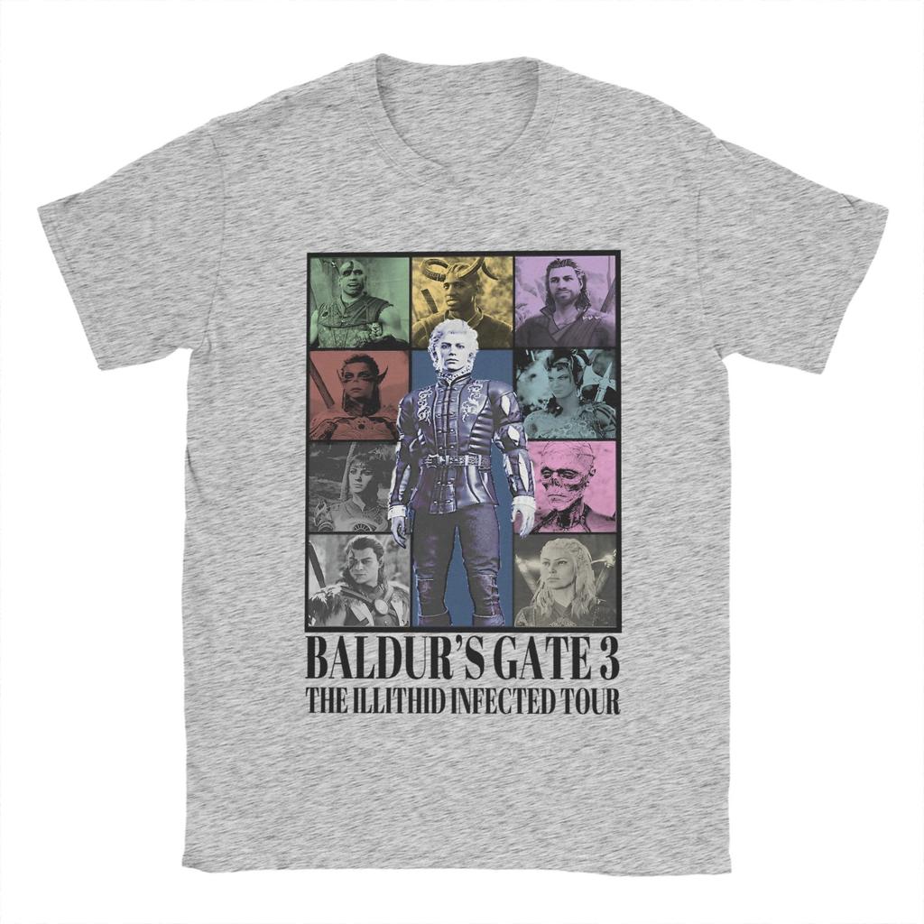 Astarion Baldurs Gate 3 T Shirt Men's Cotton Humorous T-Shirts Crew Neck Tees Short Sleeve Clothes Plus Size