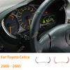 Для Toyota Celica 2000 2001 2002 2003 2004 2005 Углеродное волокно Автомобильная наклейка Внутренняя отделка Окантовка спидометра Аксессуары