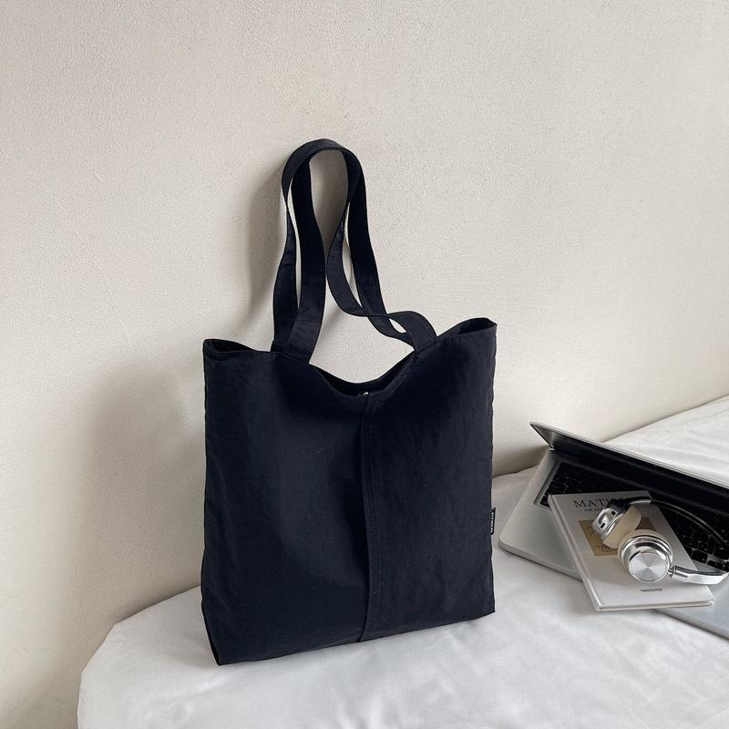 Japanese Aesthetic, Foreign Style, Personalized Leisure Shoulder Bag, Female Student Class Handbag, Niche Commuter Tote Big Bag