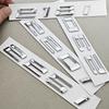 AAAOL1 3D ABS Chrome Car Letters Logo 218i 220i 230i Badge Rear Trunk Emblem Sticker For BMW 218i 220i 230i 225i F44 F45 Tail Marking