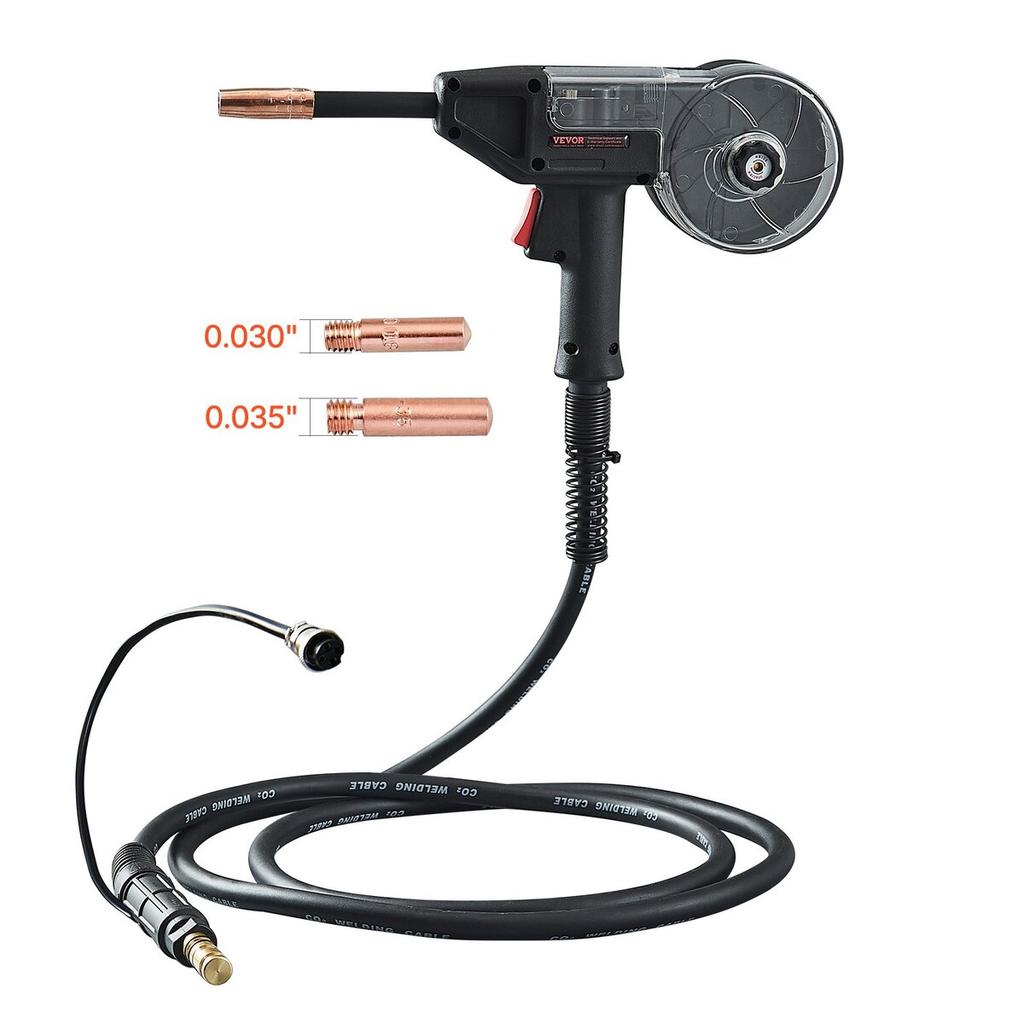 200Amp Spool Gun with 10FT Cable Suitable for 0.030" 0.035" Welding Wires
