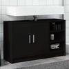 VidaXL Black Sink Cabinet 90x29x55 Cm Engineered Wood, Bathroom Cabinet, Bathroom Storage Cabinet, 848123