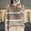 Women Sweater 100% Wool TIDENOVEL Turtleneck Knit Pullover Turn-down Collar Thick Winter Jumpers Female Knit Tops
