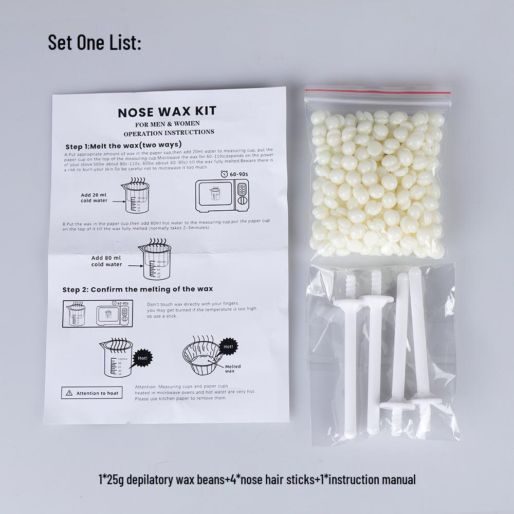 Унисекс Набор для восковой депиляции носа и бровей с депиляторными палочками из пчелиного воска