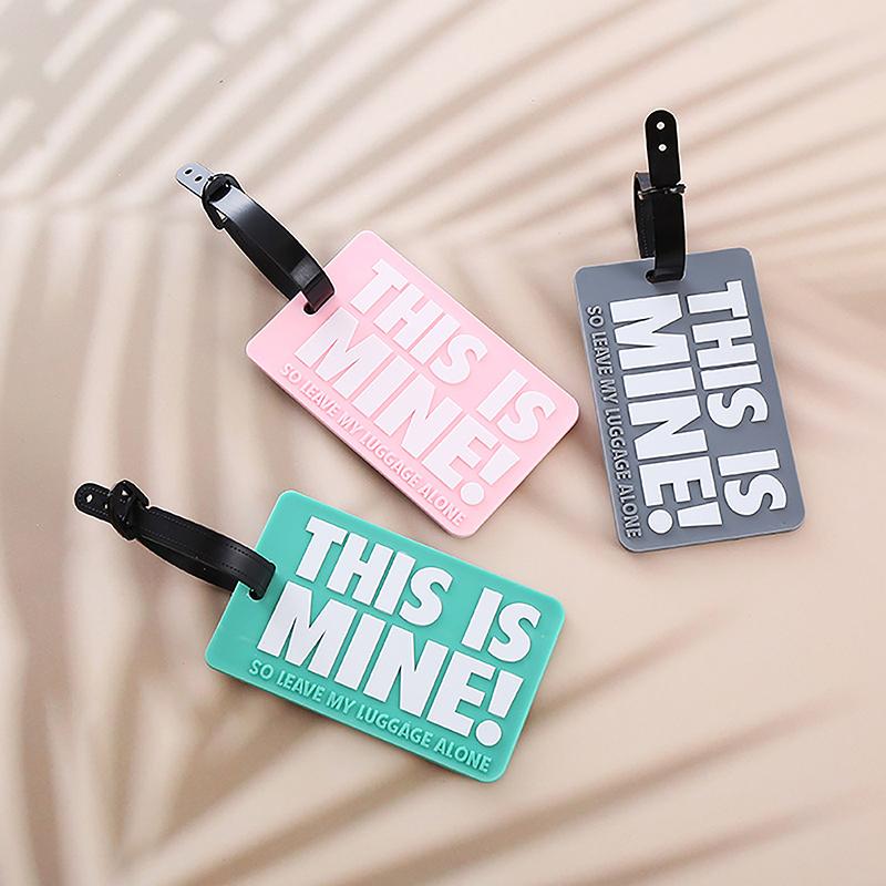 Креативная силиконовая бирка для багажа с буквами, портативная дорожная бирка для чемодана, бирка для багажа