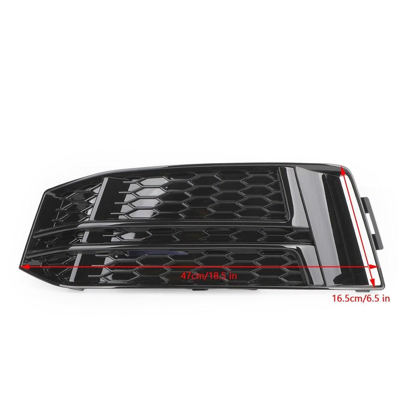 8W0807681F  8W0807682F Черный хром Решетка противотуманной фары переднего бампера для S4 A4 B9 S-LINE 2016 2017 2018  8W0-807-681-F  8W0-807-682-F