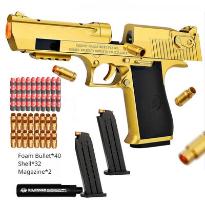 Desert Eagle игрушечный пистолет для выброса гильз, страйкбольный пистолет, мягкая пенопластовая пуля, оружие CS для мальчиков и девочек, игра-стрелялка, подарок на день рождения