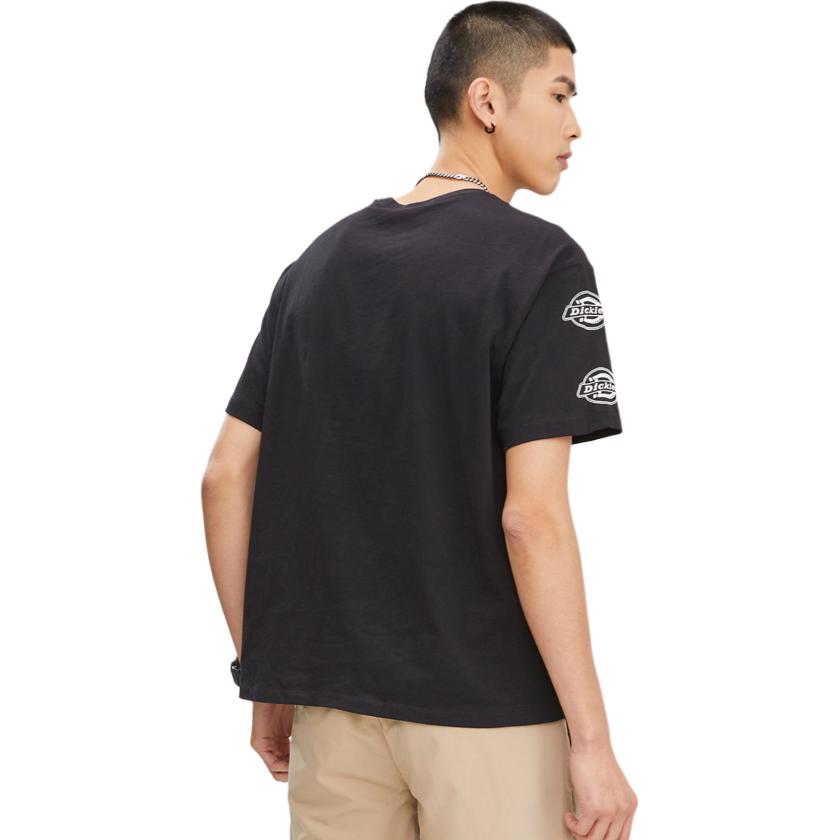 Dickies T-Shirts Unisex Black Crew Neck Moderate Straight Fit DK010360BLK