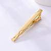 Metal Gold Color Tie Clip For Men Wedding Necktie Tie Clasp Clip Gentleman Ties Bar Tie Pin For Men'S Accessories