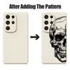Креативный чехол с узором черепа для Samsung Galaxy S26 S25 Ultra S24 Plus S23 S22 Ultra Магнитный для Magsafe Жидкий силиконовый чехол