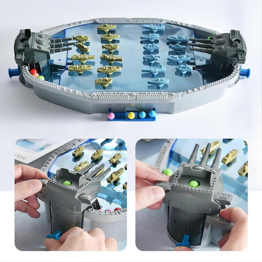 Navy Battleship Boat Shooting Toy Competitive Intriguing Toys for Family Interactive Games