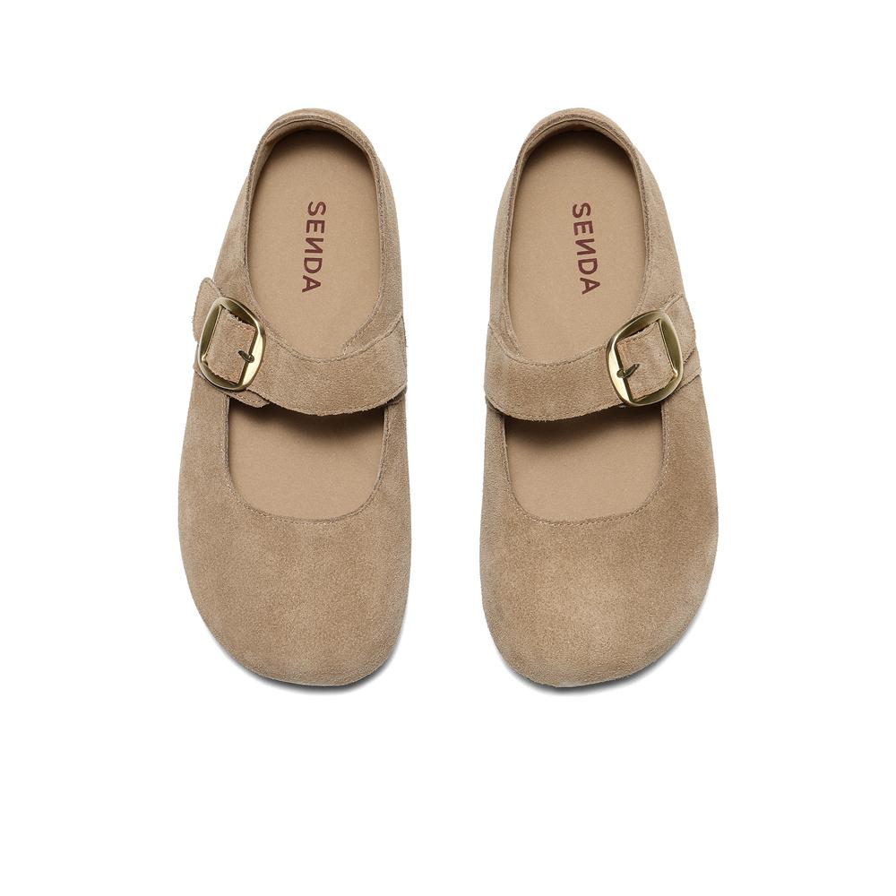 Senda Haken women's autumn soft sole with increased height inside, shallow mouth single shoe ZTH82CQ5