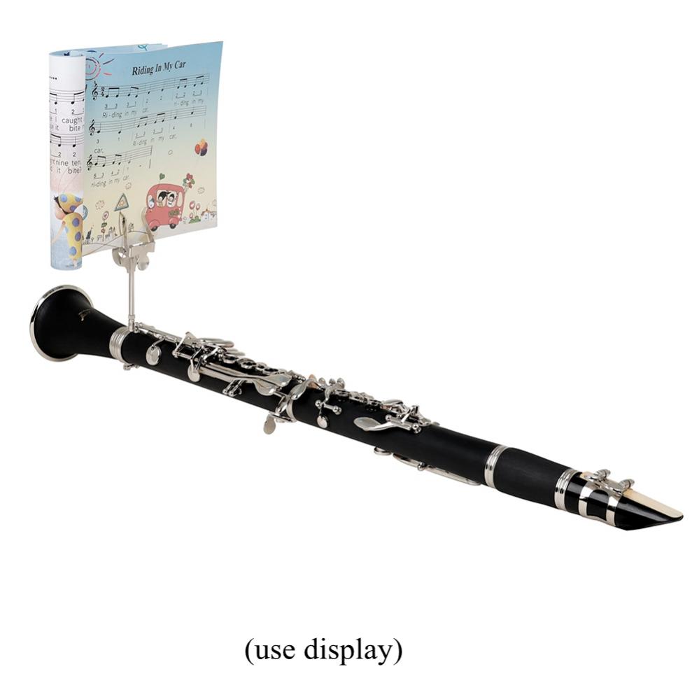 Пюпитр для кларнета, зажим для листа из нержавеющей стали, держатель с зажимом